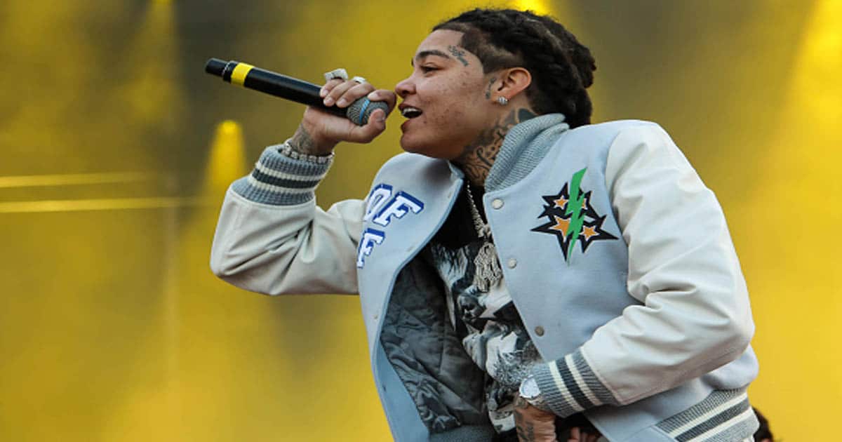 richest female rappers Young M.A performs during Rolling Loud New York 2021