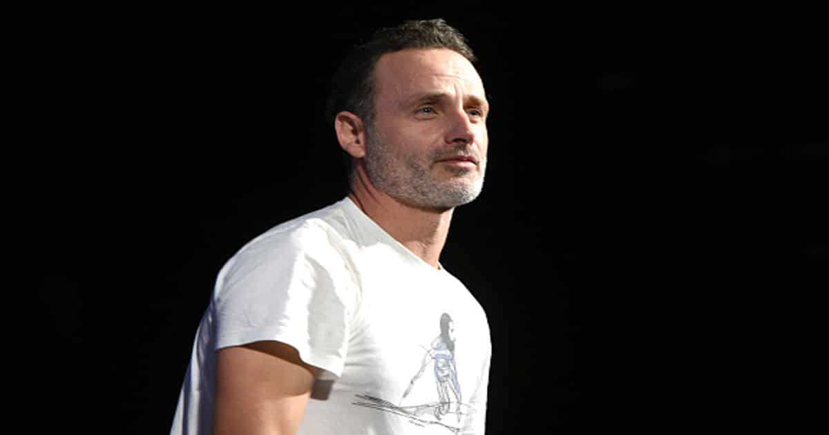 Andrew Lincoln speaks onstage during The Walking Dead panel