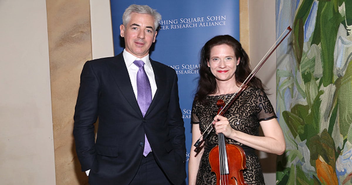 Bill Ackman and Stephanie Oestreich attend 2019 Pershing Square Sohn Prize Dinner