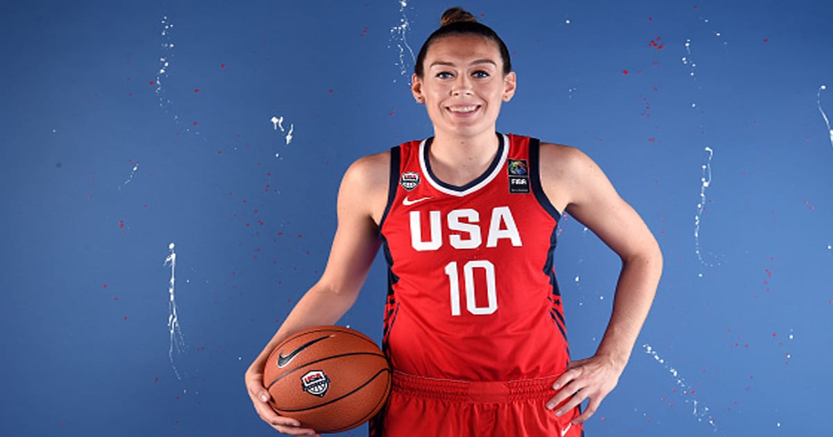 Breanna Stewart poses for a portrait during the Team USA Tokyo 2020 Olympic shoot 