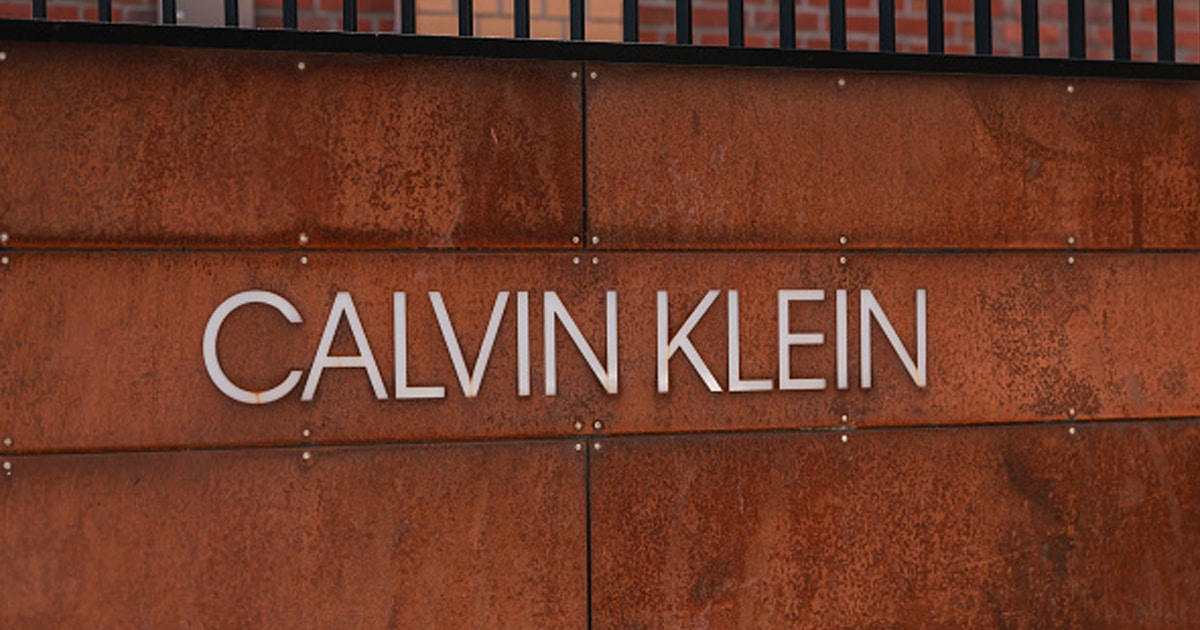 Calvin Klein logo photographed on August 07, 2021 in Dusseldorf, Germany