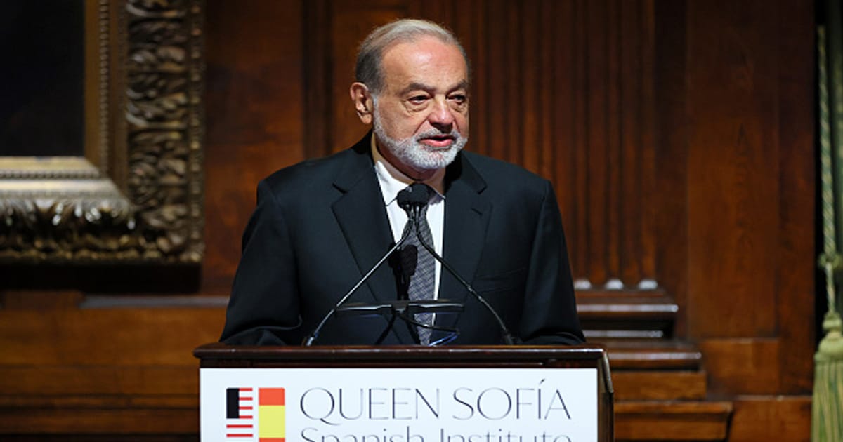 richest engineers Carlos Slim Helú speaks during the Sophia Awards of Excellence of the Queen Sofia Spanish Institute
