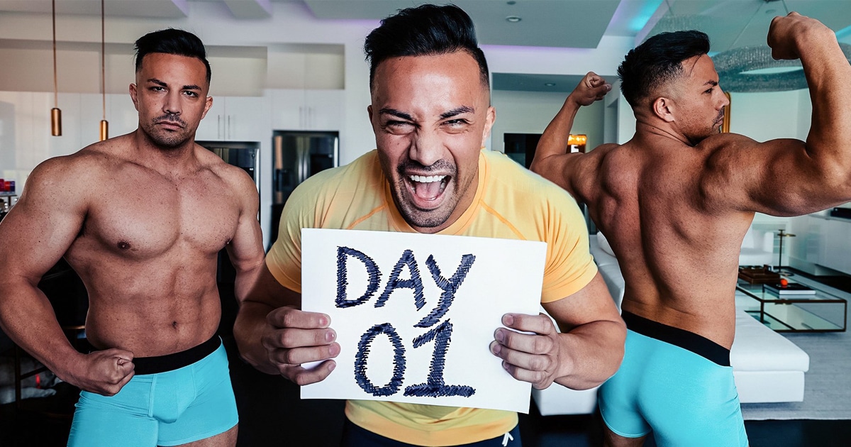 bodybuilder christian guzman poses for youtube image