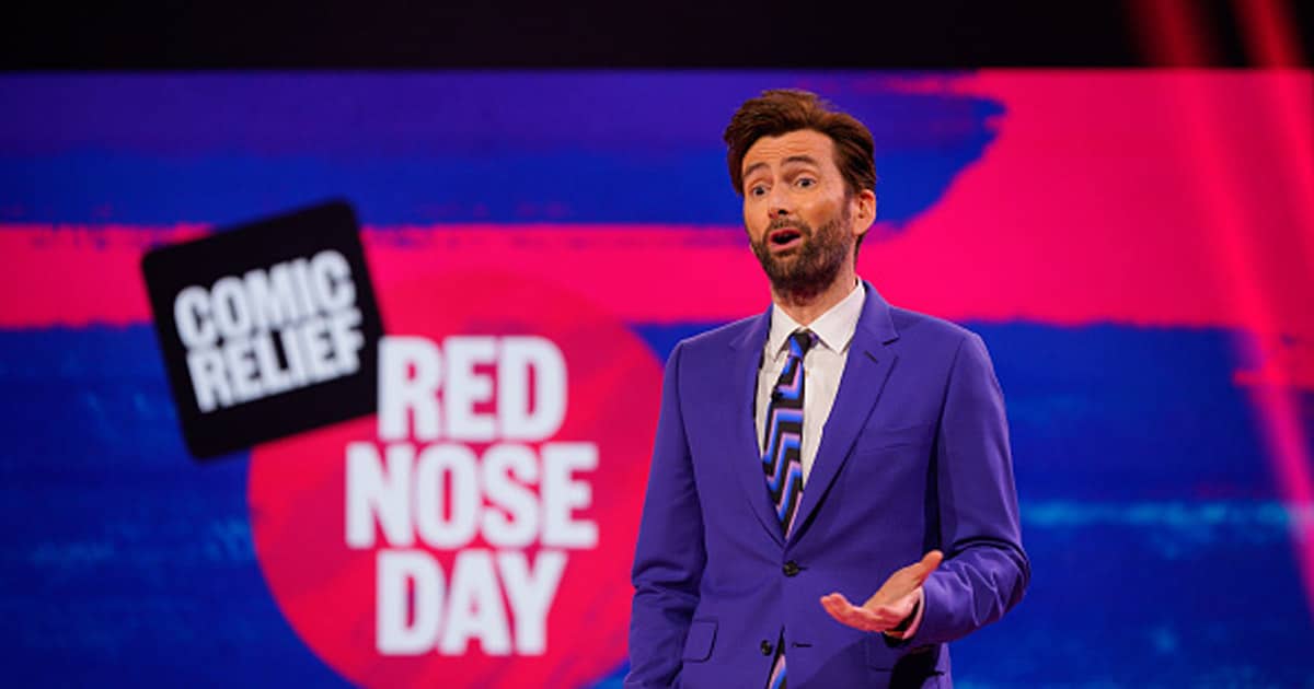 David Tennant during the Red Nose Day night of TV for Comic Relief 