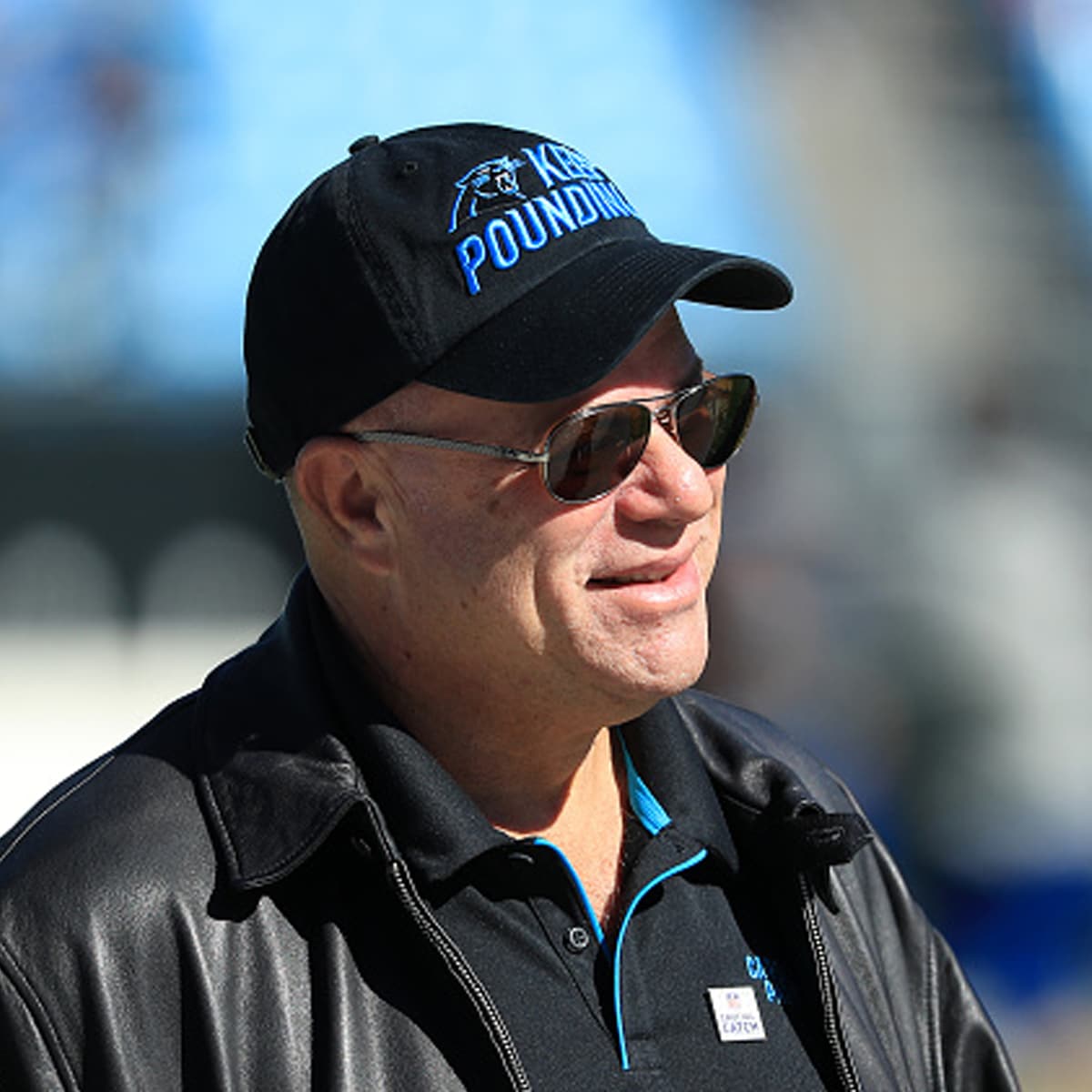 David Tepper, of the Carolina Panthers watches on before their game against the Tennessee Titans