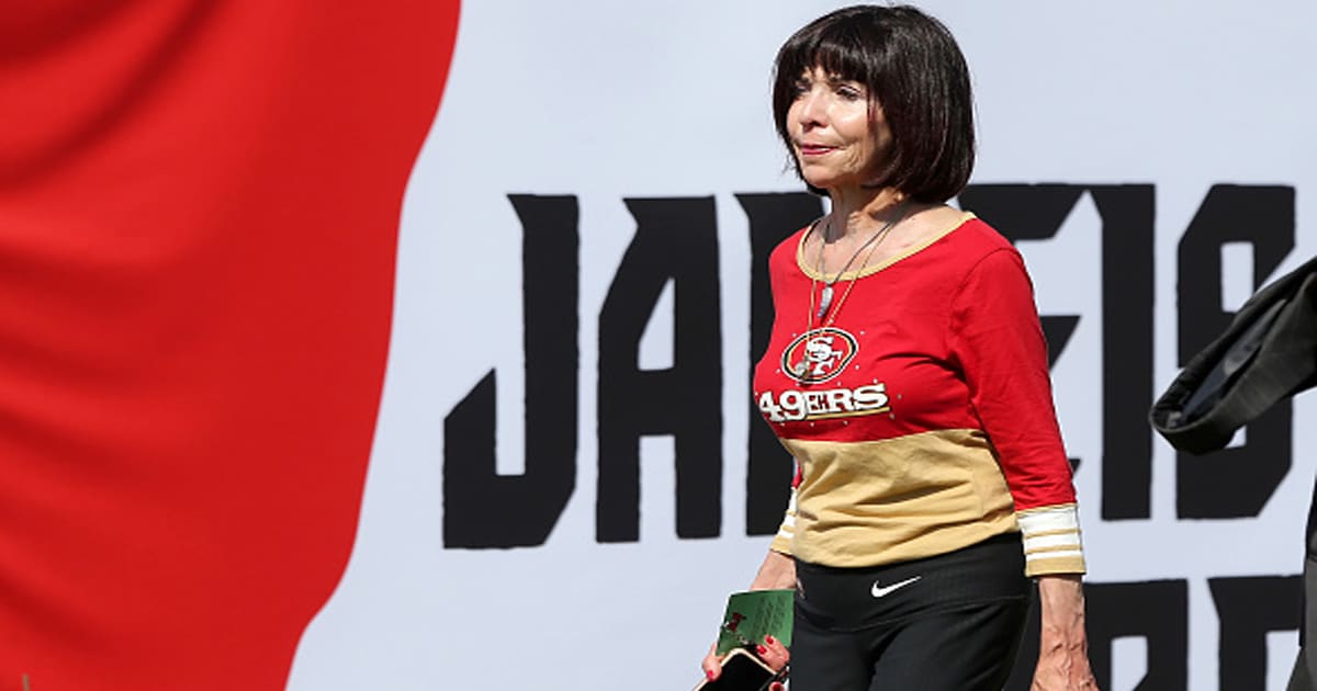 richest nfl owners Denise DeBartolo York walks across the field before the regular season game