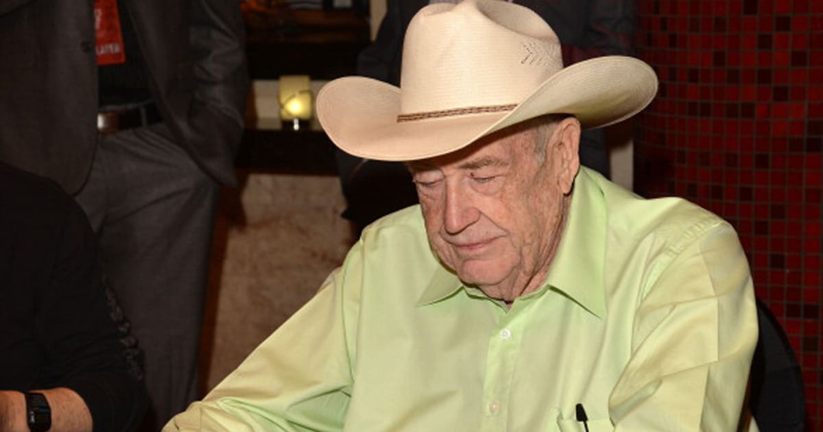 richest poker players Doyle Brunson participates in Tiger's Charity Poker Night during Tiger Jam 2012