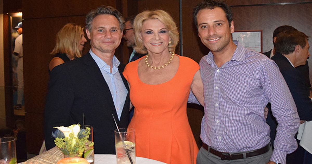 richest casino owners DuJour Magazine's Jason Binn, Elaine Wynn of Wynn Las Vegas and CEO of Daily Mail Jon Steinberg attend NYY Steak Dinner party 