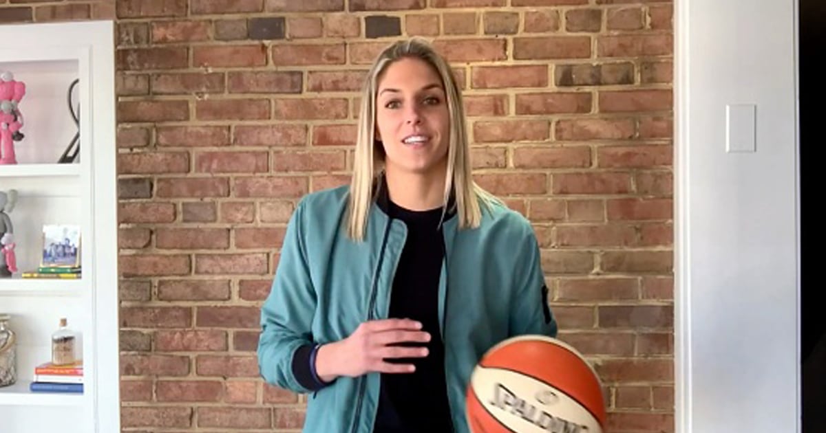 Elena Delle Donne is seen during the Virtual Parade Across America 