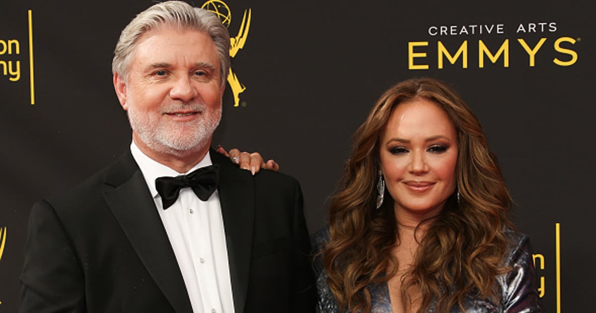 Mike Rinder (L) and Leah Remini (R) attend the 2019 Creative Arts Emmy Awards 