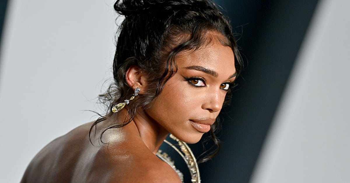 Lori Harvey attends the 2022 Vanity Fair Oscar Party