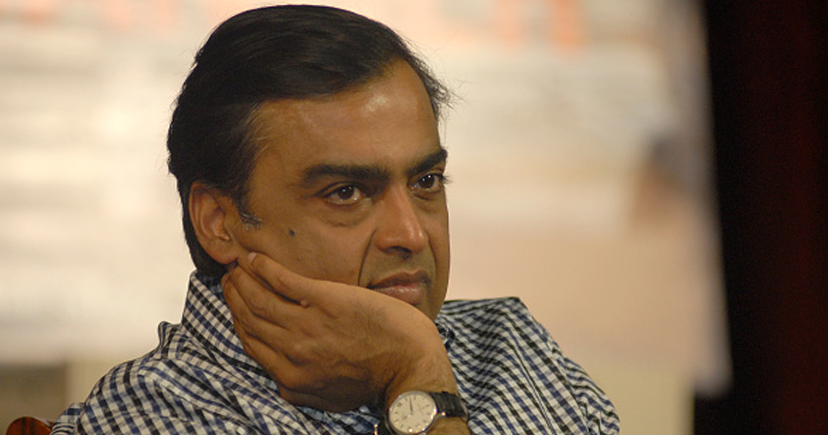 richest oil tycoons Mukesh Ambani attends the Nana Chudasama's Book launch 'History on Banner'