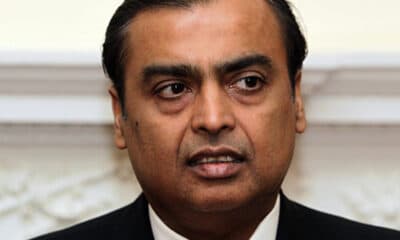 Mukesh Ambani, Chairman and Managing Director of Reliance Industries, during a signing ceremony