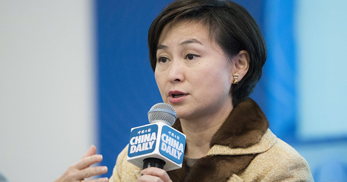 richest casino owners Pansy Ho speaks during the Hong Kong Asian Financial Forum