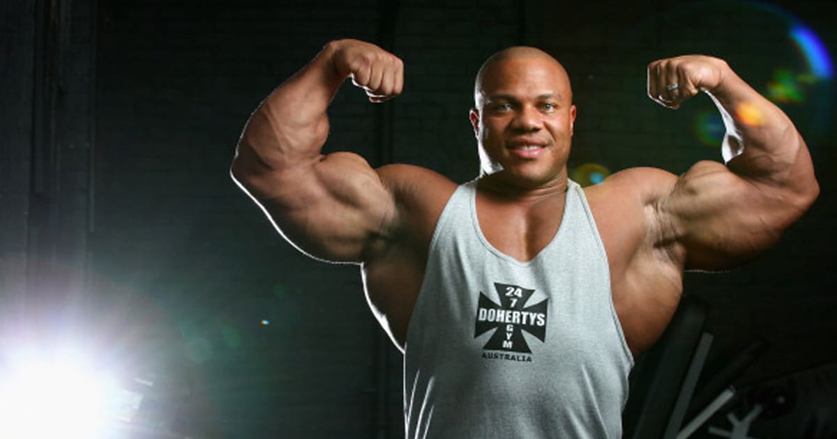 Phil Heath poses during a media call ahead of the 2012 IFBB Australian Pro Grand Prix XIII