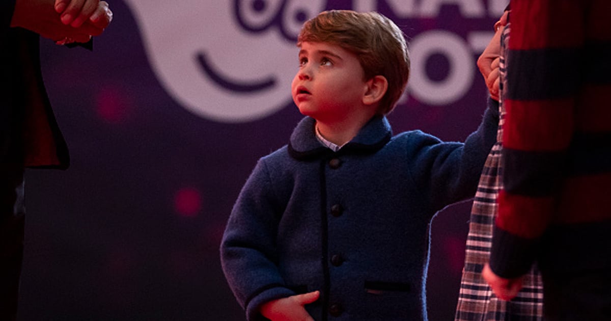 Prince Louis attends a special pantomime performance at London's Palladium Theatre