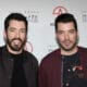 elevision personalities Drew Scott (L) and Jonathan Scott attend the grand opening of "Criss Angel MINDFREAK"