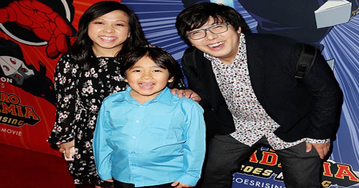 richest kids (L-R) Loann Kaji, Ryan Kaji and Shion Kaji attend "My Hero Academia: Heroes Rising" 