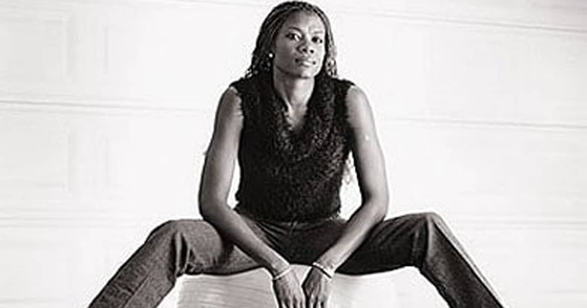 richest WNBA Players sherly swoopes sits in front of camera