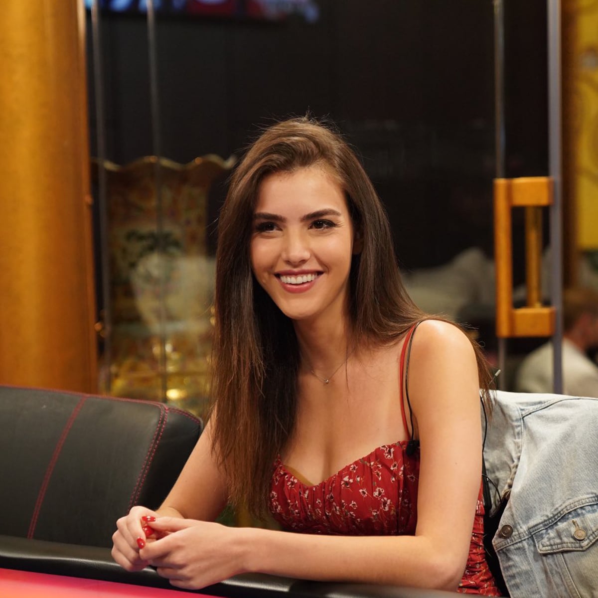 youtuber alexandra botez sits at poker table