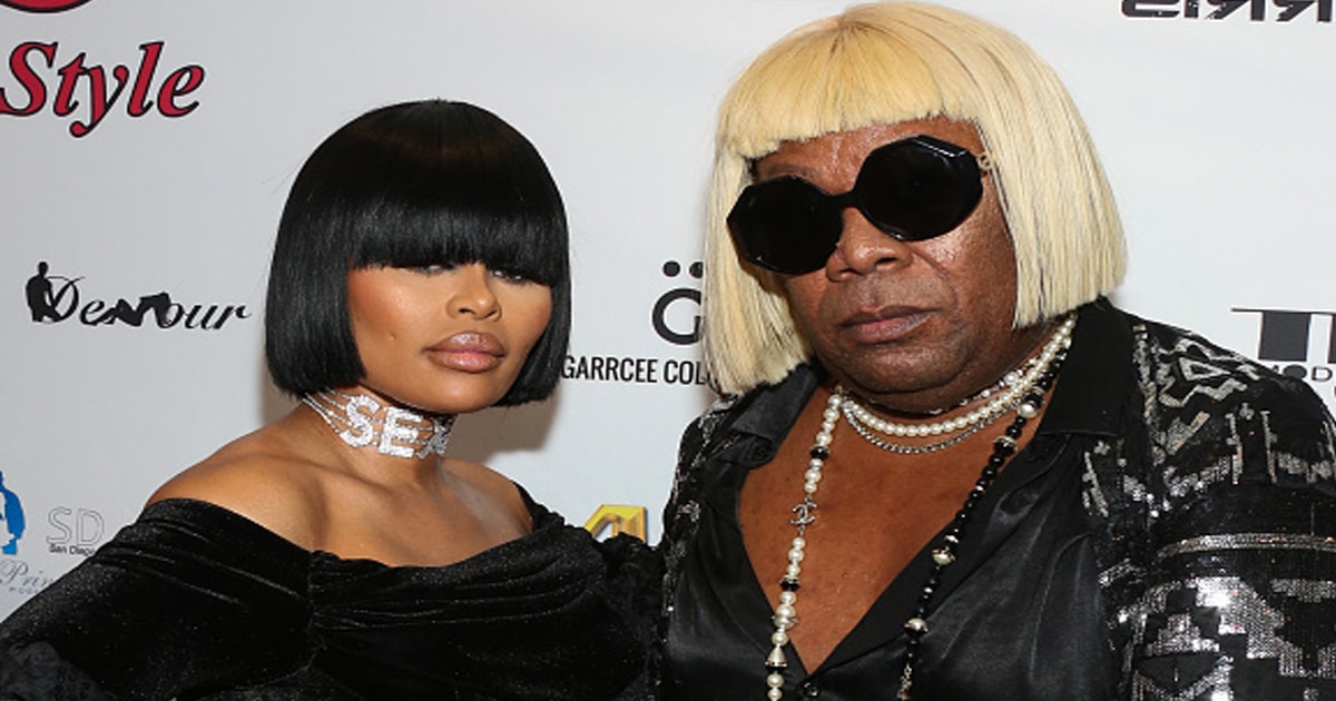 Model Blac Chyna (L) and Fashion Designer Sir Joe Exclusive (R) attend the 'LA Fashion Week' Glamour And Style edition