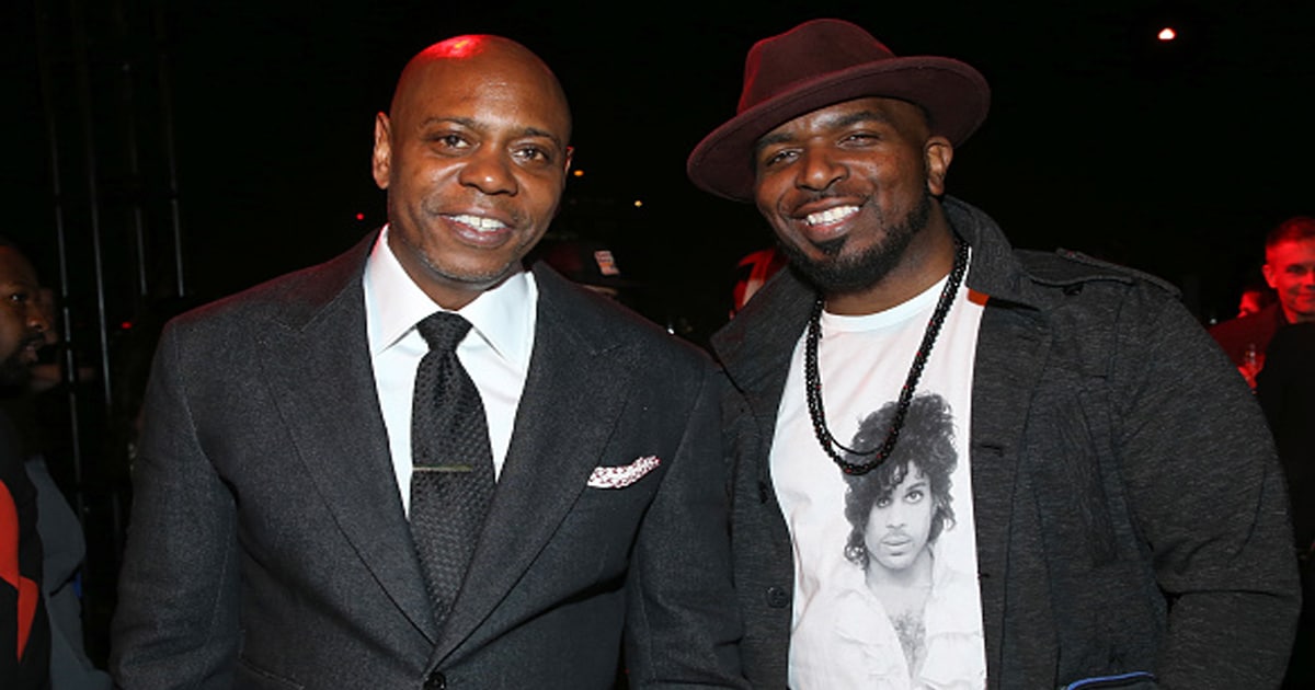 (L-R) Dave Chappelle and Chris Rob attend the Opening Night Party presented by NETFLIX IS A JOKE 