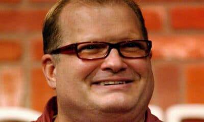 Drew Carey performs at the Hollywood Improv