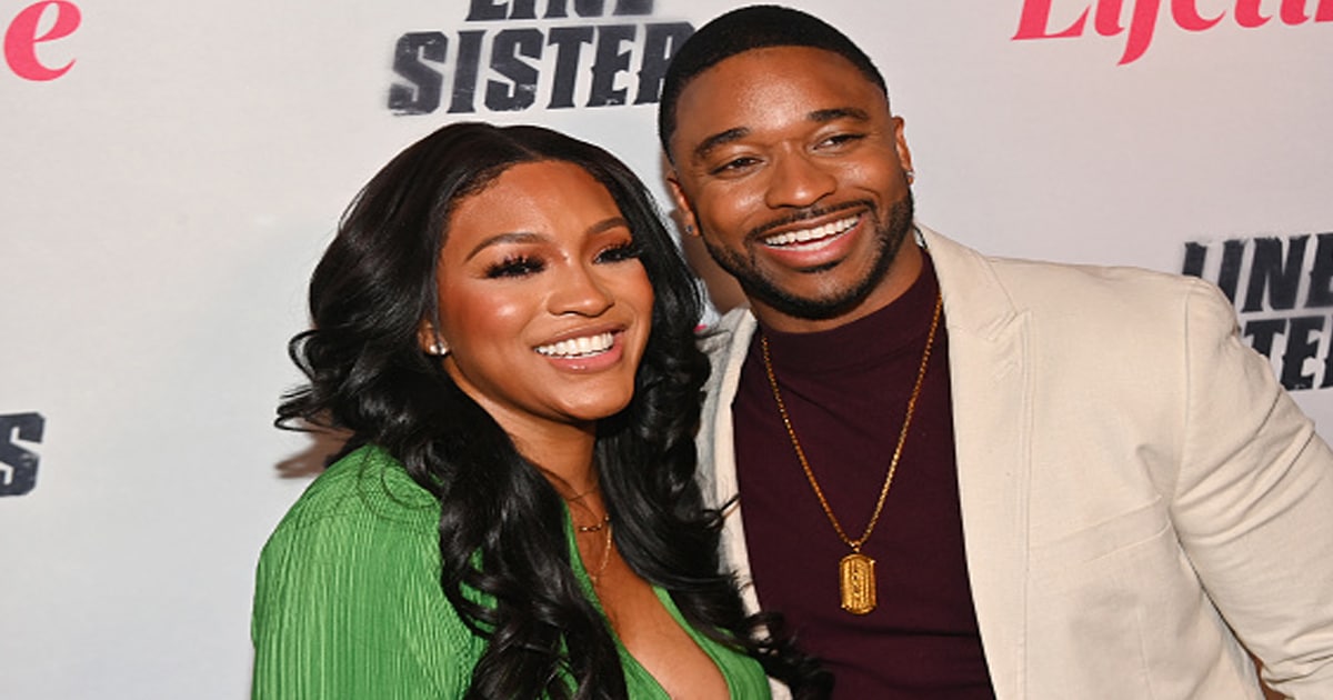 Drew Sidora and Ralph Pittman attend the Atlanta screening of Lifetime's "Line Sisters" 