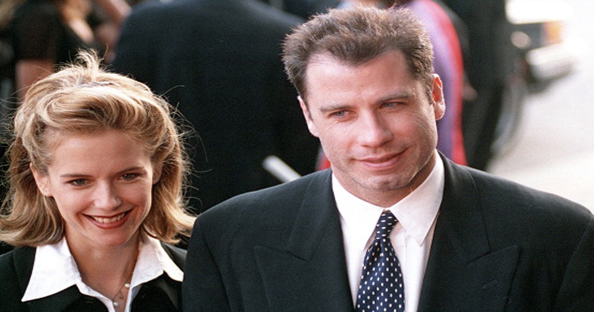 Actor John Travolta with his wife, actress Kelly Preston