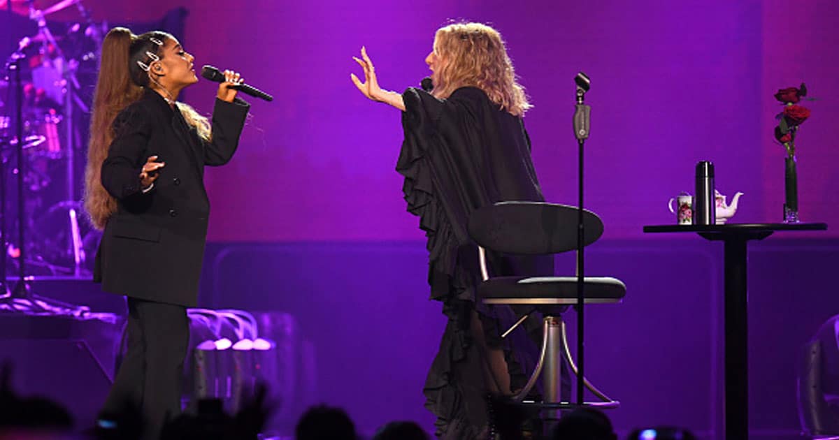 Ariana Grande and Barbra Streisand perform "No More Tears (Enough is Enough)"