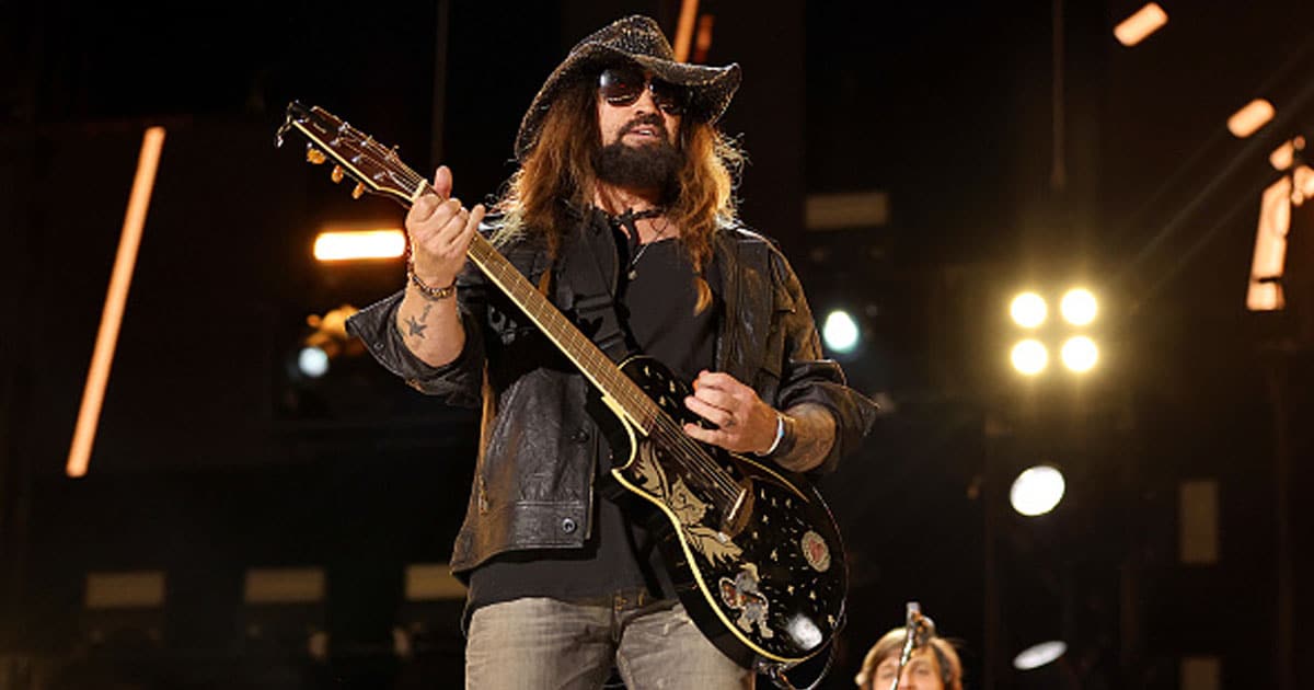  Billy Ray Cyrus performs during day 4 of CMA Fest 2022 at Nissan Stadium 