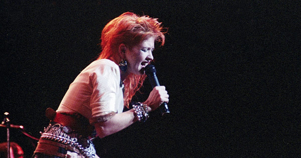 Cyndi Lauper performs on June 24, 1983 