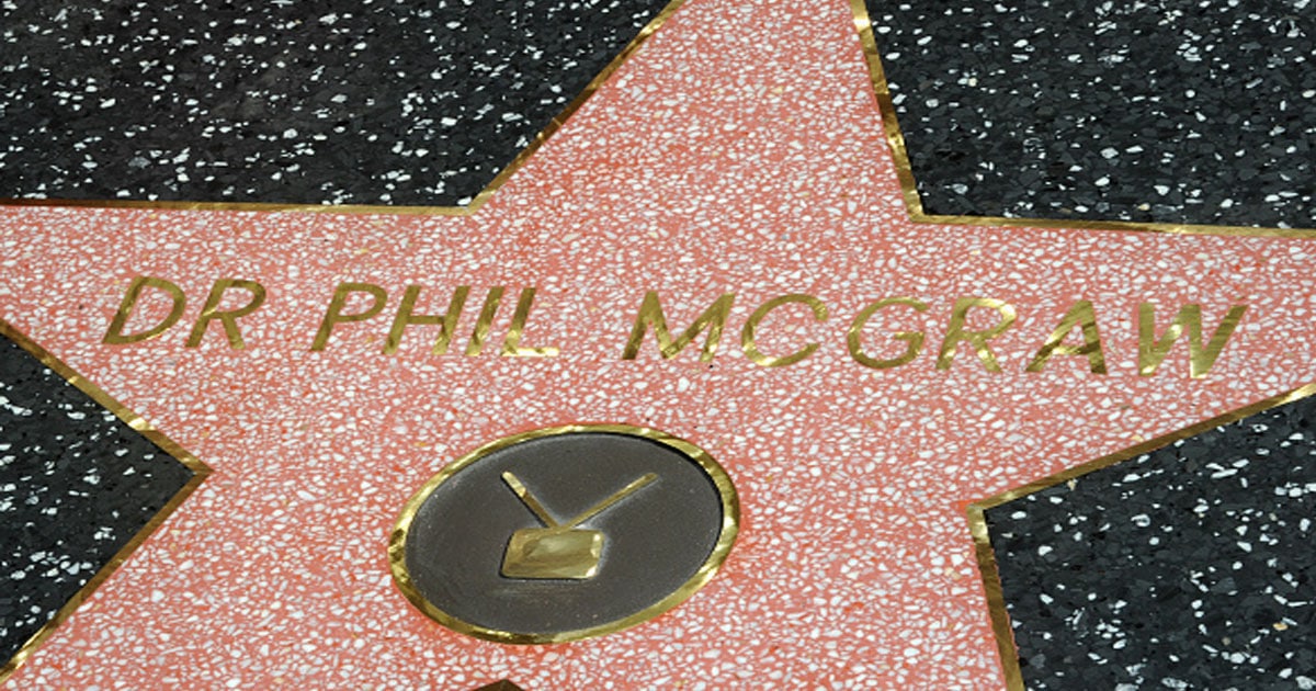 Dr. Phil McGraw Honored With A Star On The Hollywood Walk Of Fame