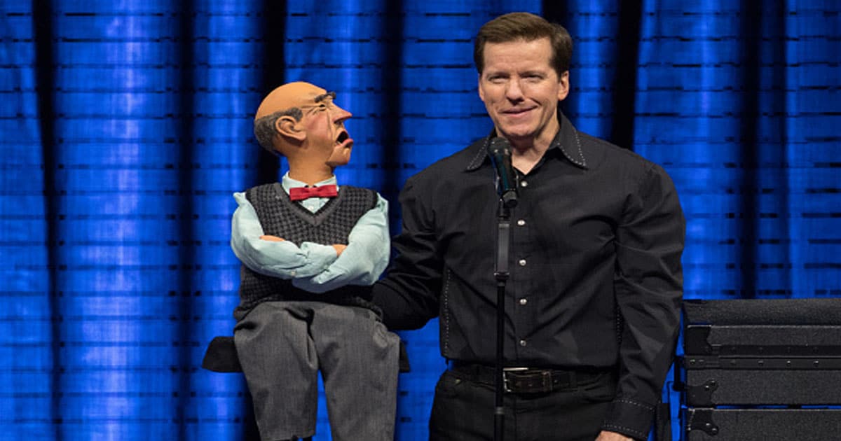 Comedian/ventriloquist Jeff Dunham performs onstage during the 'Passively Aggressive Tour'
