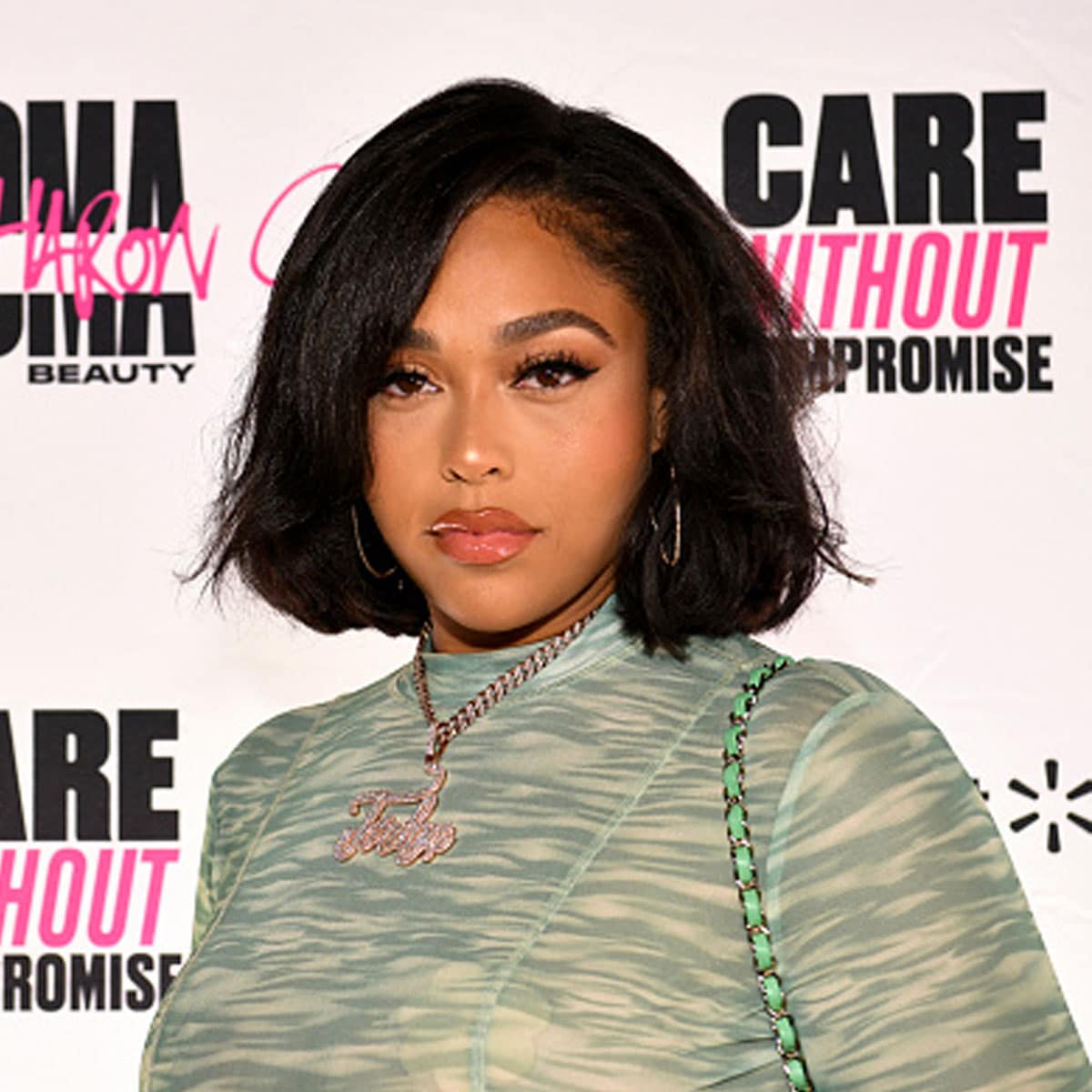 Jordyn Woods attends UOMA Pride Month and Juneteenth Celebration launch event