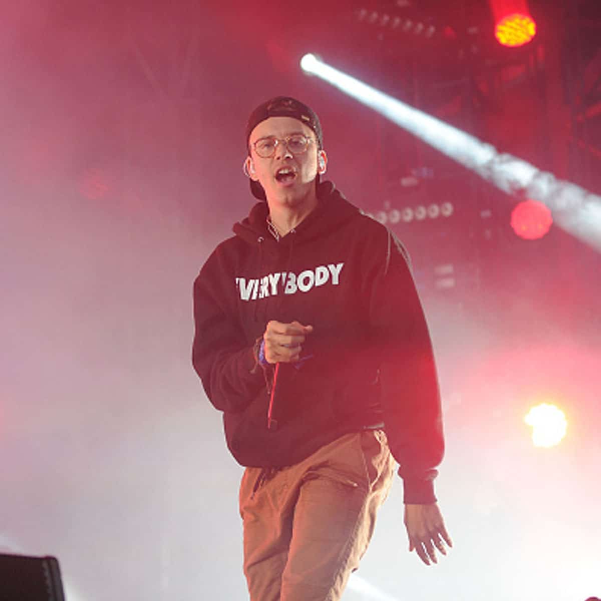 Rapper Logic performs the 2017 Governors Ball Music Festival