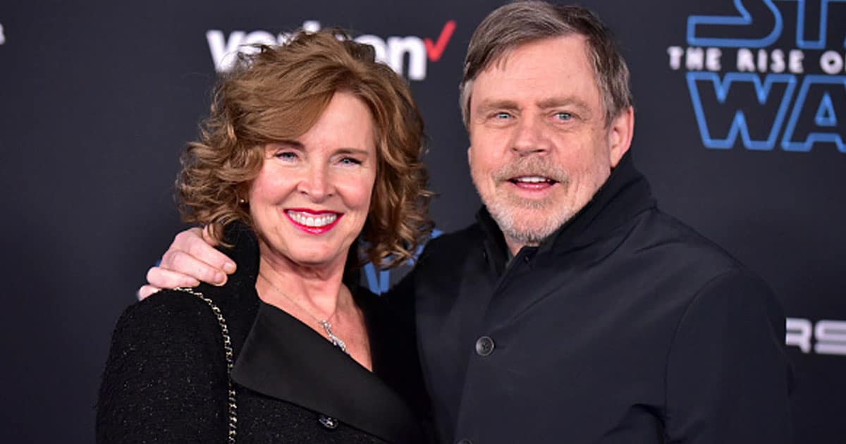 Marilou York (L) and Mark Hamill attend the Premiere of Disney's "Star Wars: The Rise Of Skywalker" 