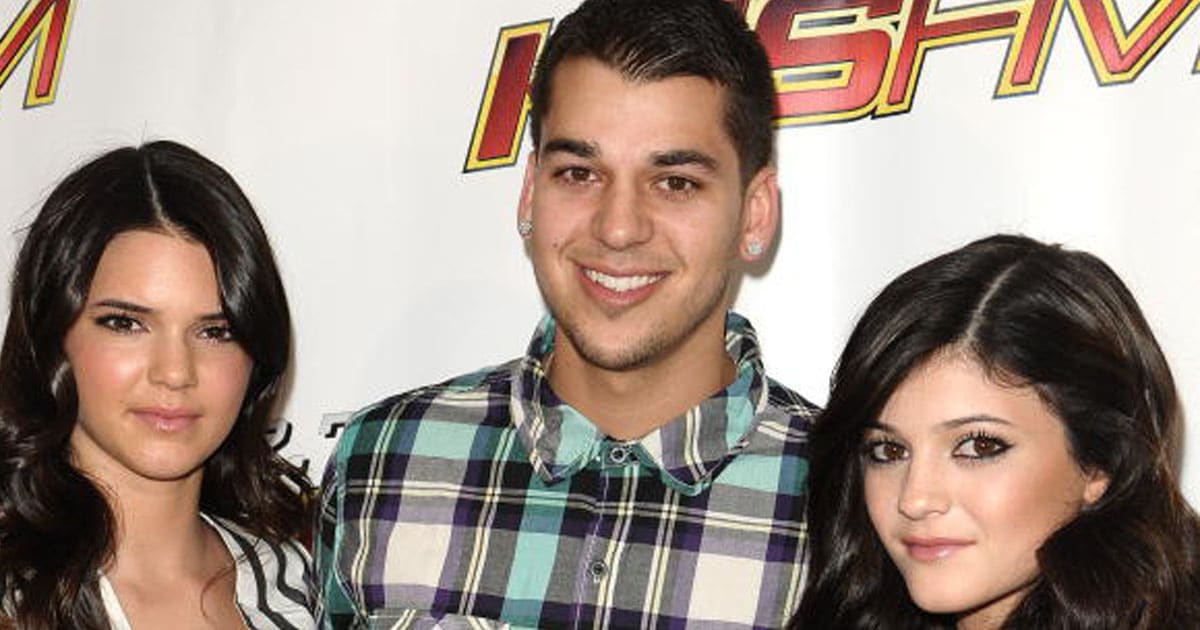 (L-R) Kendall Jenner, Rob Kardashian and Kylie Jenner attend KIIS FM's 2010 Wango Tango Concert 