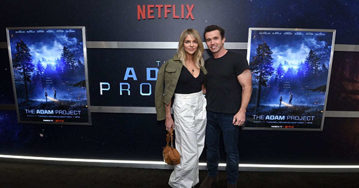 (L-R) Kaitlin Olson and Rob McElhenney attend The Adam Project Los Angeles special screening