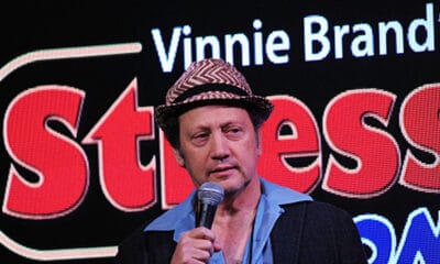 Rob Schneider performs at The Stress Factory Comedy Club