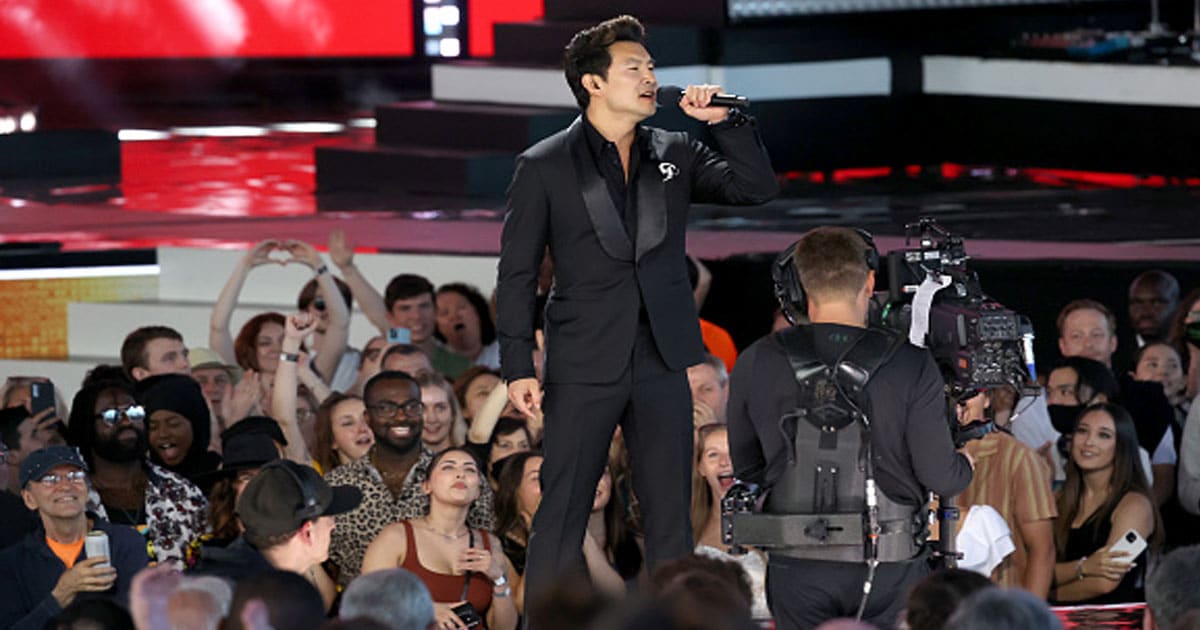 Simu Liu performs onstage during the 2022 JUNO Awards Broadcast