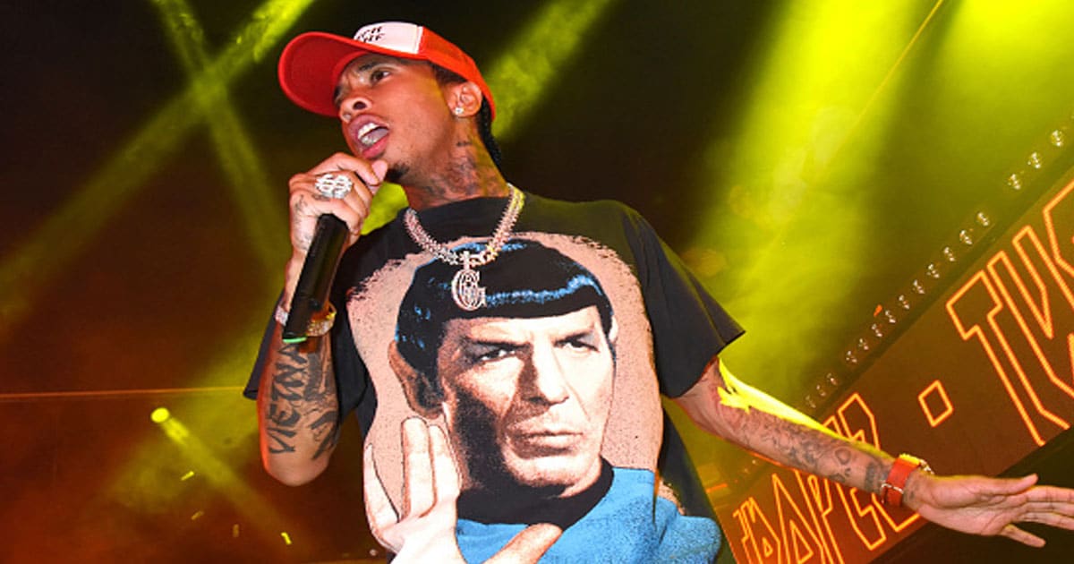 Tyga performs during the Tyga Party at VIP Room as part of Saint-Tropez Party 