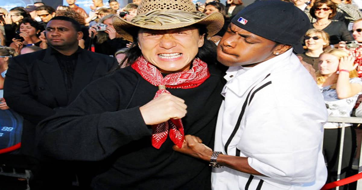 Jackie Chan and Chris Tucker during The 1999 MTV Movie Awards