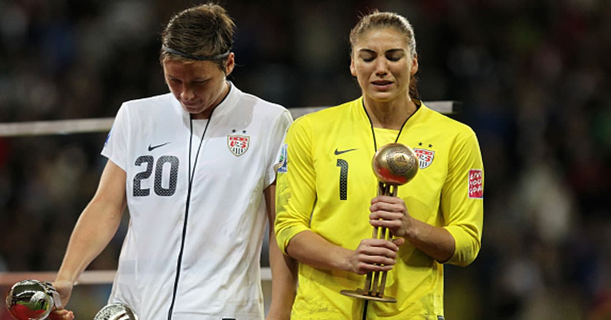 Abby Wambach USA und Hope SOLO USA Finale final Japan