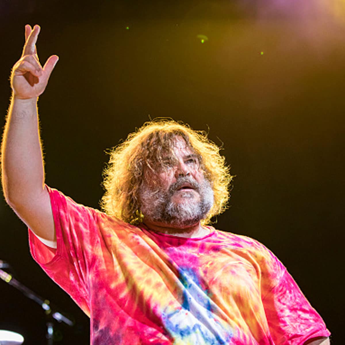 Jack Black of Tenacious D performs on stage at Cal Coast Credit Union Open Air Theatre