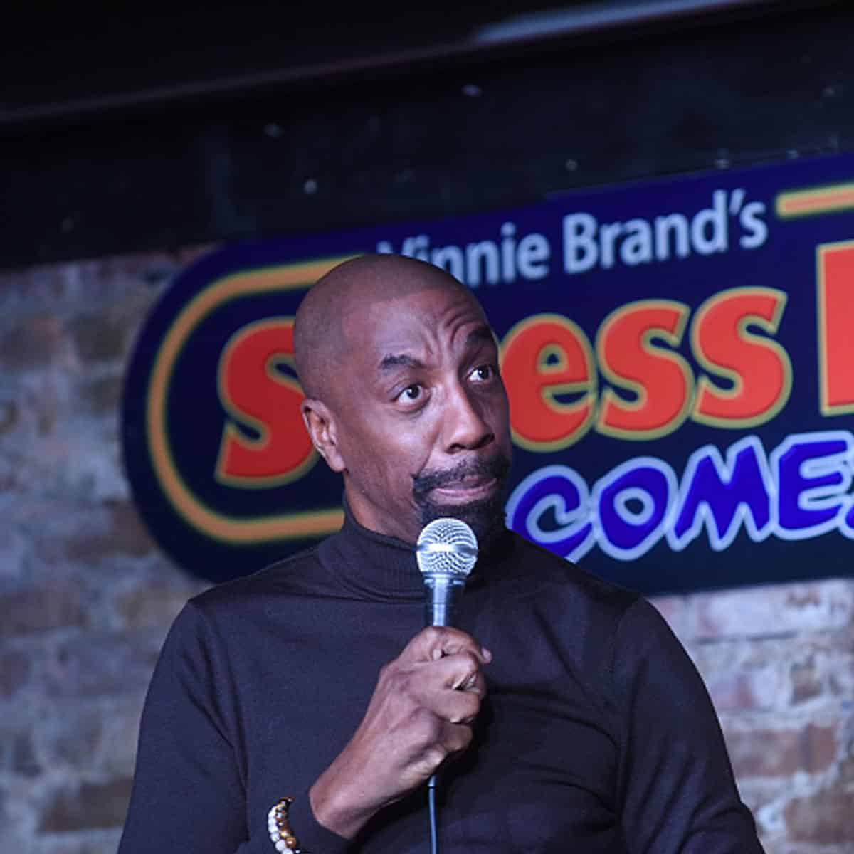 JB Smoove performs at The Stress Factory Comedy Club