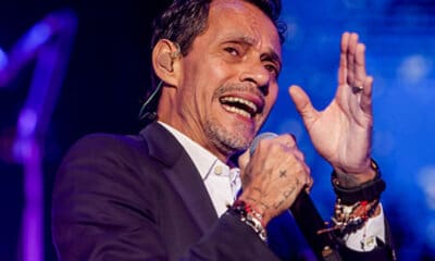 Marc Anthony performs in a concert at IFEMA MADRID LIVE at the Ifema Madrid fairgrounds
