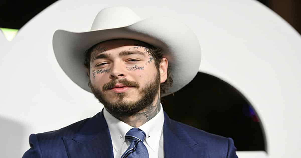 Post Malone arrives at the 2019 GQ Men Of The Year event at The West Hollywood Edition