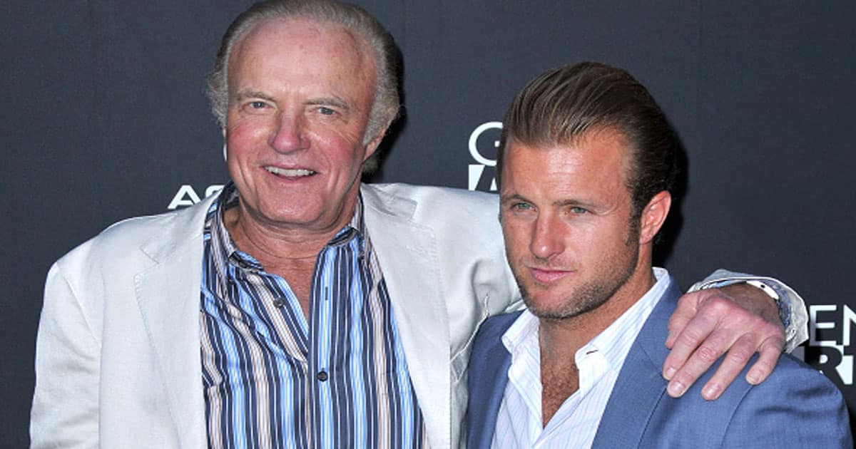 James Caan and his son Scott Caan arrive for the premiere of "Mercy" at the Egyptian Theatre 
