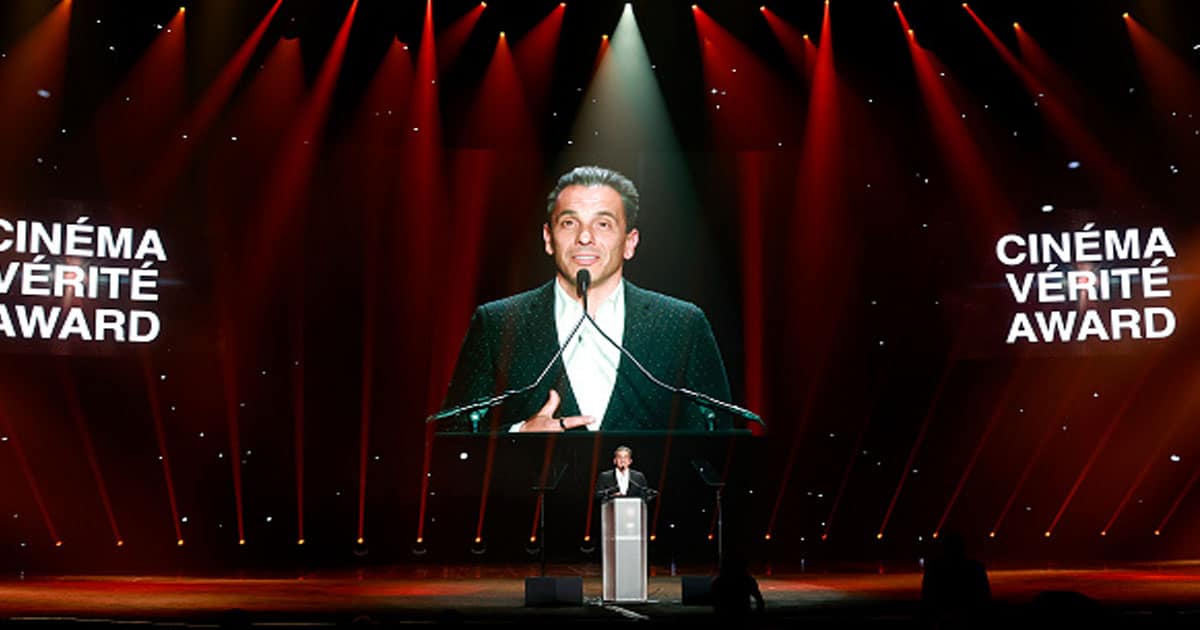 Sebastian Maniscalco speaks onstage during The CinemaCon Big Screen Achievement Awards